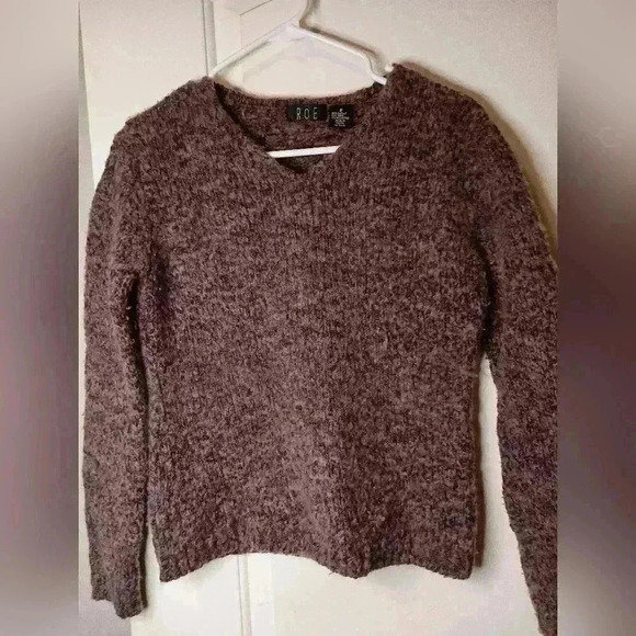 2 FOR 30$ ROE Purple Wool Fall Winter sweater-(#341) - Picture 1 of 6